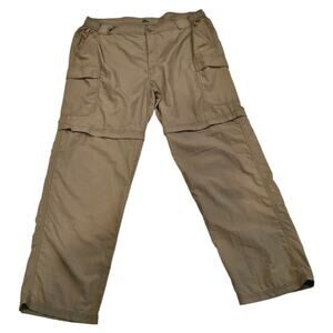 Mountain Club Men's 38 X 32 100% Nylon Cargo Zip Of Legs Pants